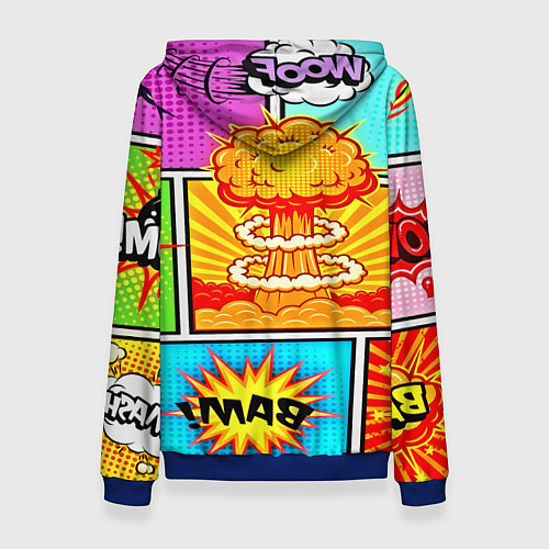 Женская толстовка Pop Art / 3D-Синий – фото 2