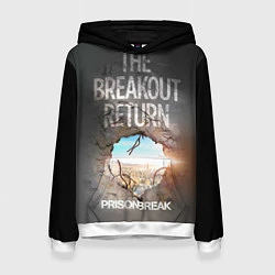 Толстовка-худи женская The breakout return, цвет: 3D-белый