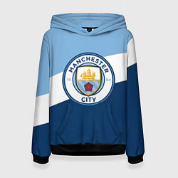 Толстовка-худи женская FC Manchester City: Colors, цвет: 3D-черный