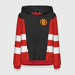 Толстовка-худи женская Man UTD FC: Vintage 2018, цвет: 3D-красный