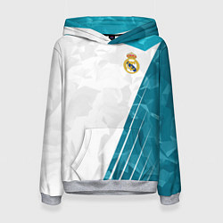 Толстовка-худи женская FC Real Madrid: Abstract, цвет: 3D-меланж