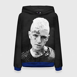 Толстовка-худи женская Lil Peep: Black Edition, цвет: 3D-синий