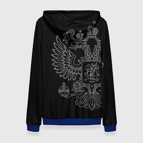 Женская толстовка ГНК: герб РФ / 3D-Синий – фото 2