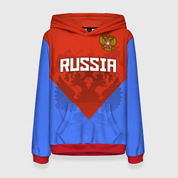 Женская толстовка Russia Red & Blue