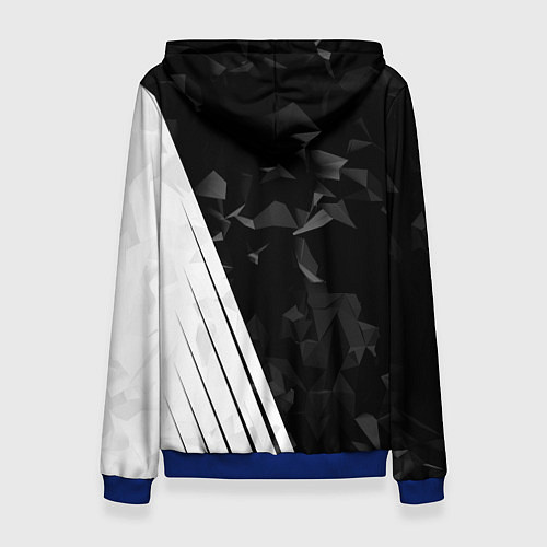 Женская толстовка Audi: Black Poly / 3D-Синий – фото 2