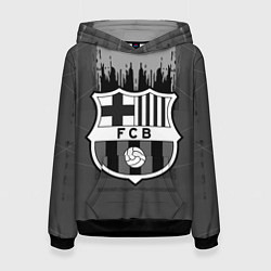 Женская толстовка FC Barcelona: Grey Abstract