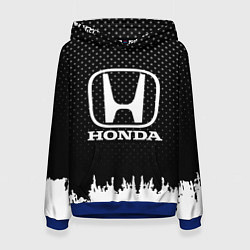 Толстовка-худи женская Honda: Black Side, цвет: 3D-синий