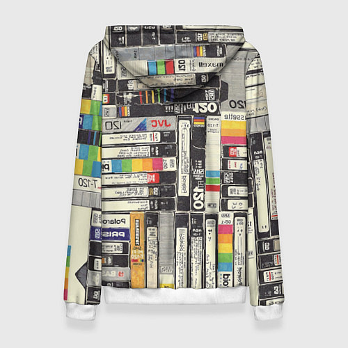 Женская толстовка VHS-кассеты / 3D-Белый – фото 2