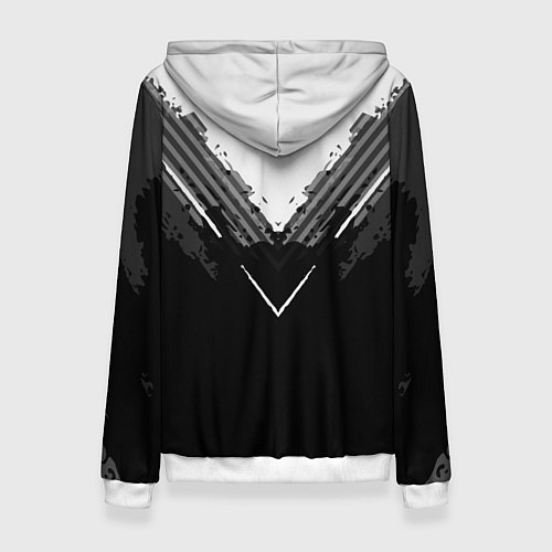 Женская толстовка FC Real Madrid: Black Style / 3D-Белый – фото 2