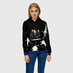 Толстовка-худи женская Группа OOMPH!, цвет: 3D-синий — фото 2