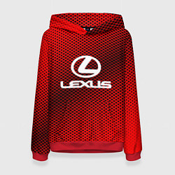 Женская толстовка Lexus: Red Carbon