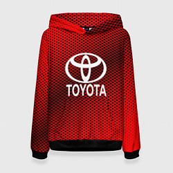Толстовка-худи женская Toyota: Red Carbon, цвет: 3D-черный