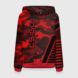 Женская толстовка CS:GO Red Camo