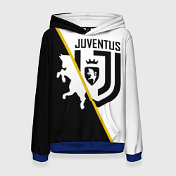 Толстовка-худи женская FC Juventus: Football Point, цвет: 3D-синий