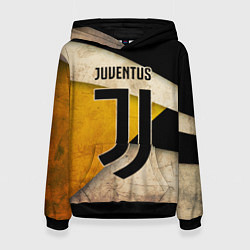 Толстовка-худи женская FC Juventus: Old Style, цвет: 3D-черный