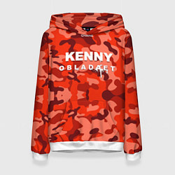 Толстовка-худи женская Kenny: Obladaet Camo, цвет: 3D-белый