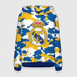 Толстовка-худи женская Real Madrid: Camo, цвет: 3D-синий