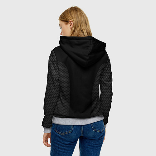 Женская толстовка Audi Carbon / 3D-Меланж – фото 4
