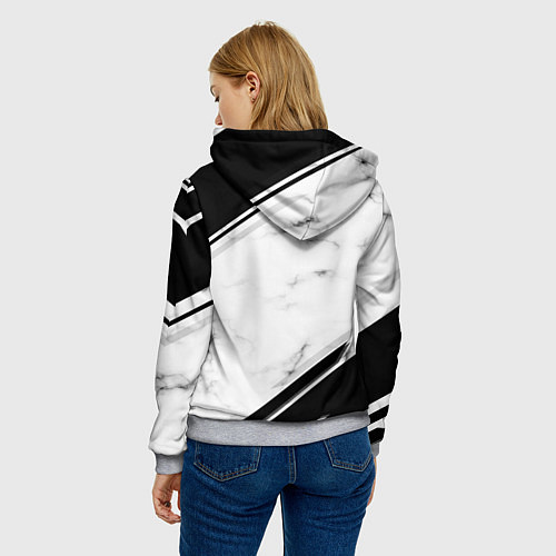 Женская толстовка Juventus / 3D-Меланж – фото 4