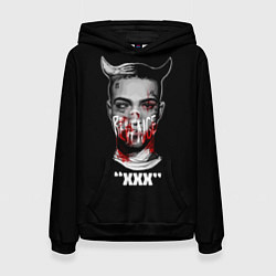 Толстовка-худи женская XXX REVENGE, цвет: 3D-черный