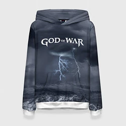 Толстовка-худи женская God of War: Storm, цвет: 3D-белый