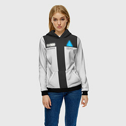 Толстовка-худи женская RK900: Become Human, цвет: 3D-черный — фото 2