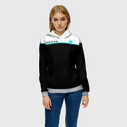 Толстовка-худи женская Detroit: AX400, цвет: 3D-меланж — фото 2