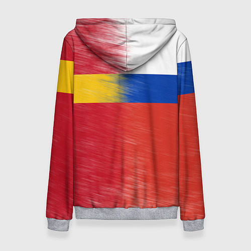Женская толстовка Russia - Spain / 3D-Меланж – фото 2