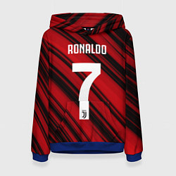 Толстовка-худи женская Ronaldo 7: Red Sport, цвет: 3D-синий