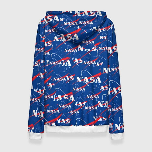 Женская толстовка NASA: Logo Pattern / 3D-Белый – фото 2