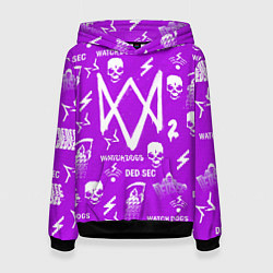 Женская толстовка Watch Dogs 2: Violet Pattern