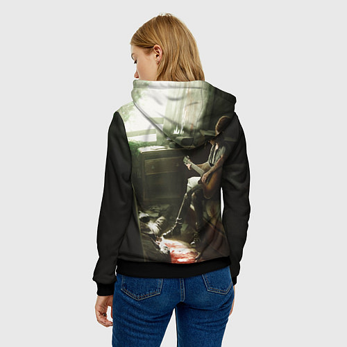 Женская толстовка The Last of Us: Guitar Music / 3D-Черный – фото 4