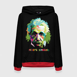 Толстовка-худи женская Albert Einstein, цвет: 3D-красный