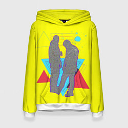 Толстовка-худи женская HammAli & Navai: Yellow Style, цвет: 3D-белый
