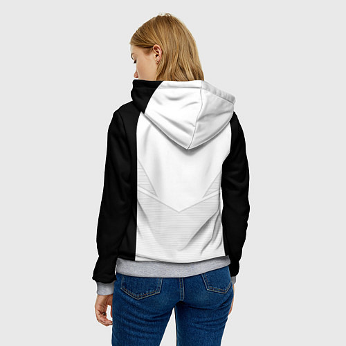 Женская толстовка JUVENTUS SPORT / 3D-Меланж – фото 4