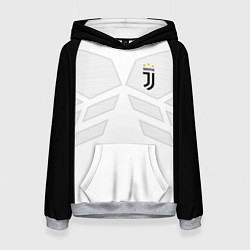 Толстовка-худи женская JUVENTUS SPORT, цвет: 3D-меланж