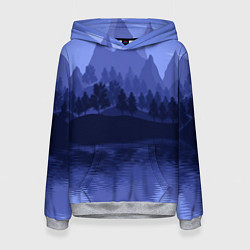 Толстовка-худи женская Firewatch Mountains, цвет: 3D-меланж