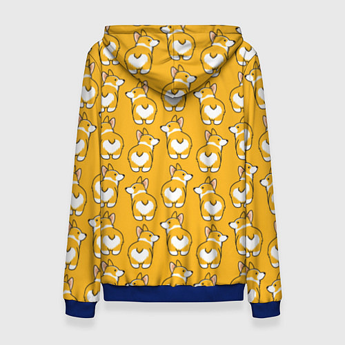 Женская толстовка Маленькие Корги / 3D-Синий – фото 2