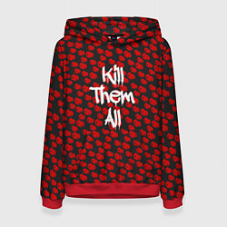 Толстовка-худи женская R6S: Kill Them All, цвет: 3D-красный