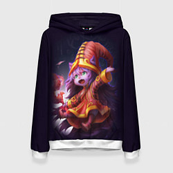 Толстовка-худи женская Lulu League of Legends, цвет: 3D-белый