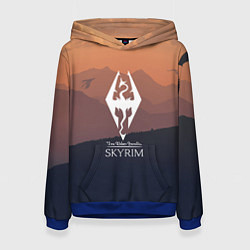 Толстовка-худи женская THE ELDER SCROLLS, цвет: 3D-синий