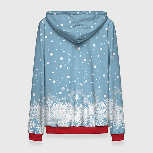 Женская толстовка Свинка в розовом / 3D-Красный – фото 2