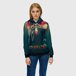 Толстовка-худи женская Momonga Overlord, цвет: 3D-черный — фото 2