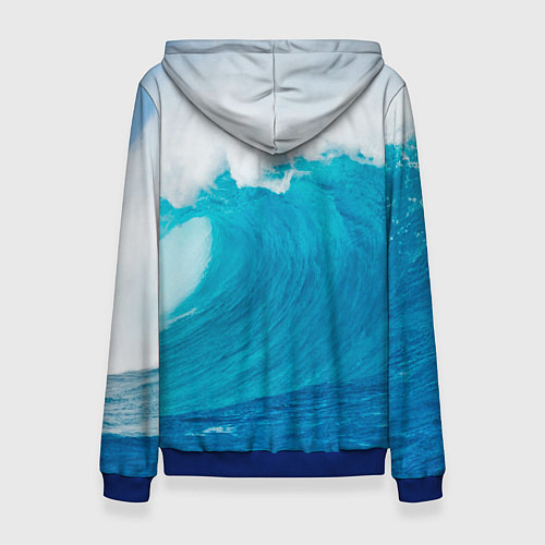 Женская толстовка Кот-серфер / 3D-Синий – фото 2
