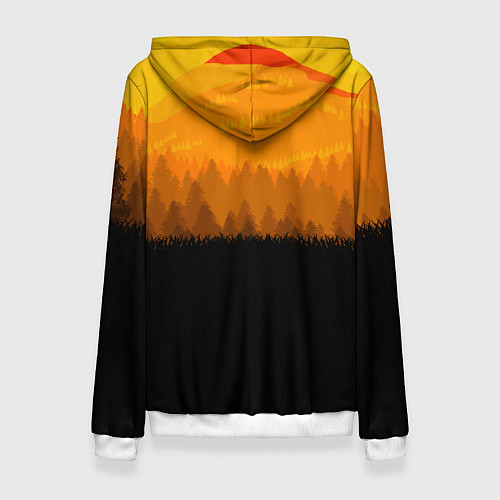 Женская толстовка Red Dead Redemption: Orange Sun / 3D-Белый – фото 2