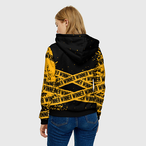 Женская толстовка PUBG: Only Winner / 3D-Черный – фото 4