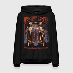 Женская толстовка Worship Coffee