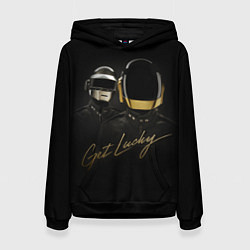 Толстовка-худи женская Daft Punk: Get Lucky, цвет: 3D-черный