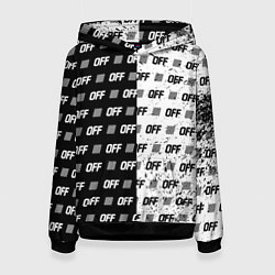 Толстовка-худи женская Off-White: Black & White, цвет: 3D-черный