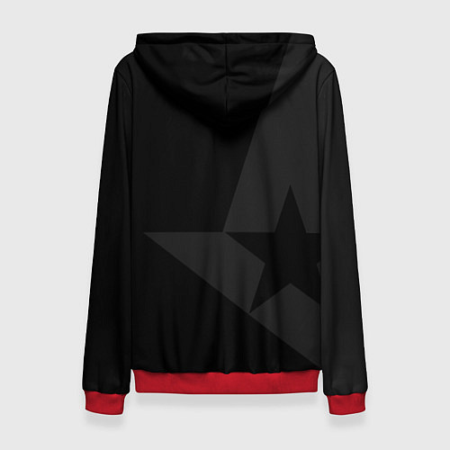 Женская толстовка Astralis: Dark Style / 3D-Красный – фото 2
